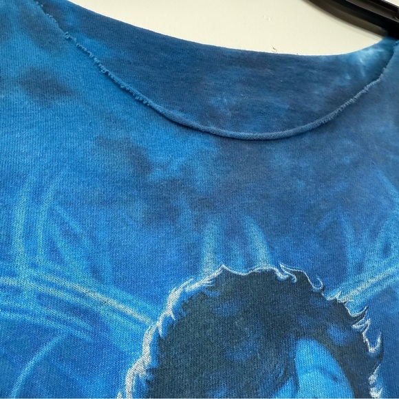 🎄 5/$25 Jimi Hendrix Blue Graphic Distressed T-Shirt - Picture 4 of 6